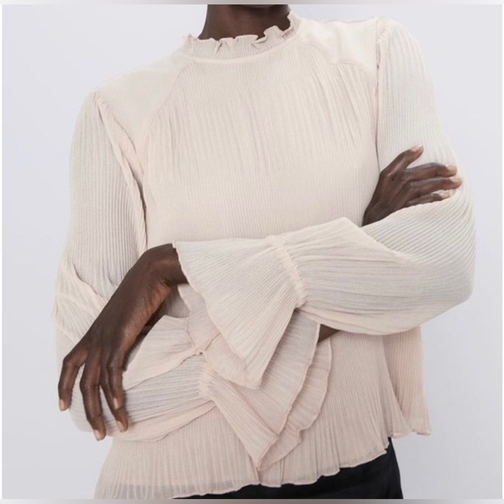 Zara Pleated Blouse